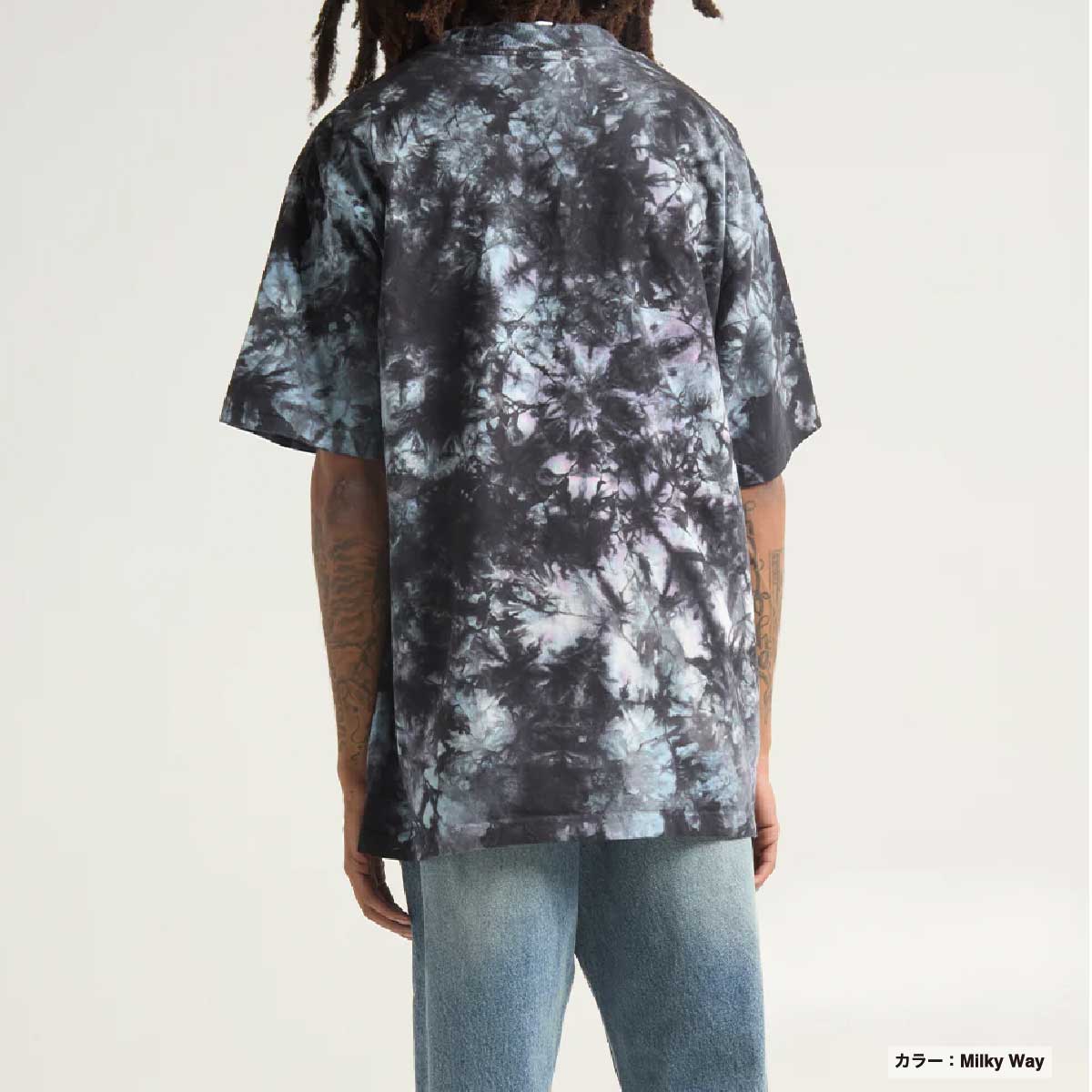 セール】shirring tie dye sheer tops / シャーリングタイダイ