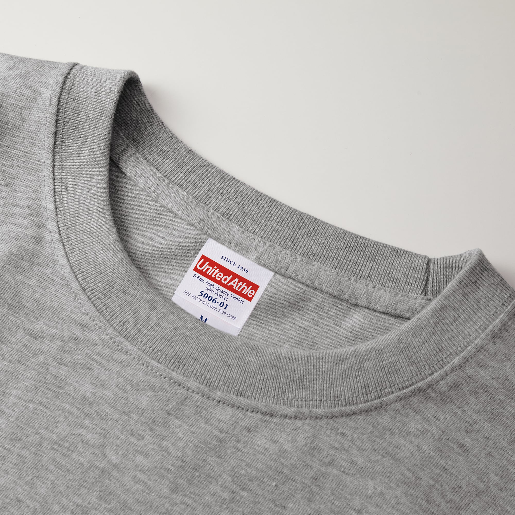 United Athle ユナイテッドアスレ 5.6 oz ハイクオリティー Tシャツ (ポケット付) (品番5006-01)