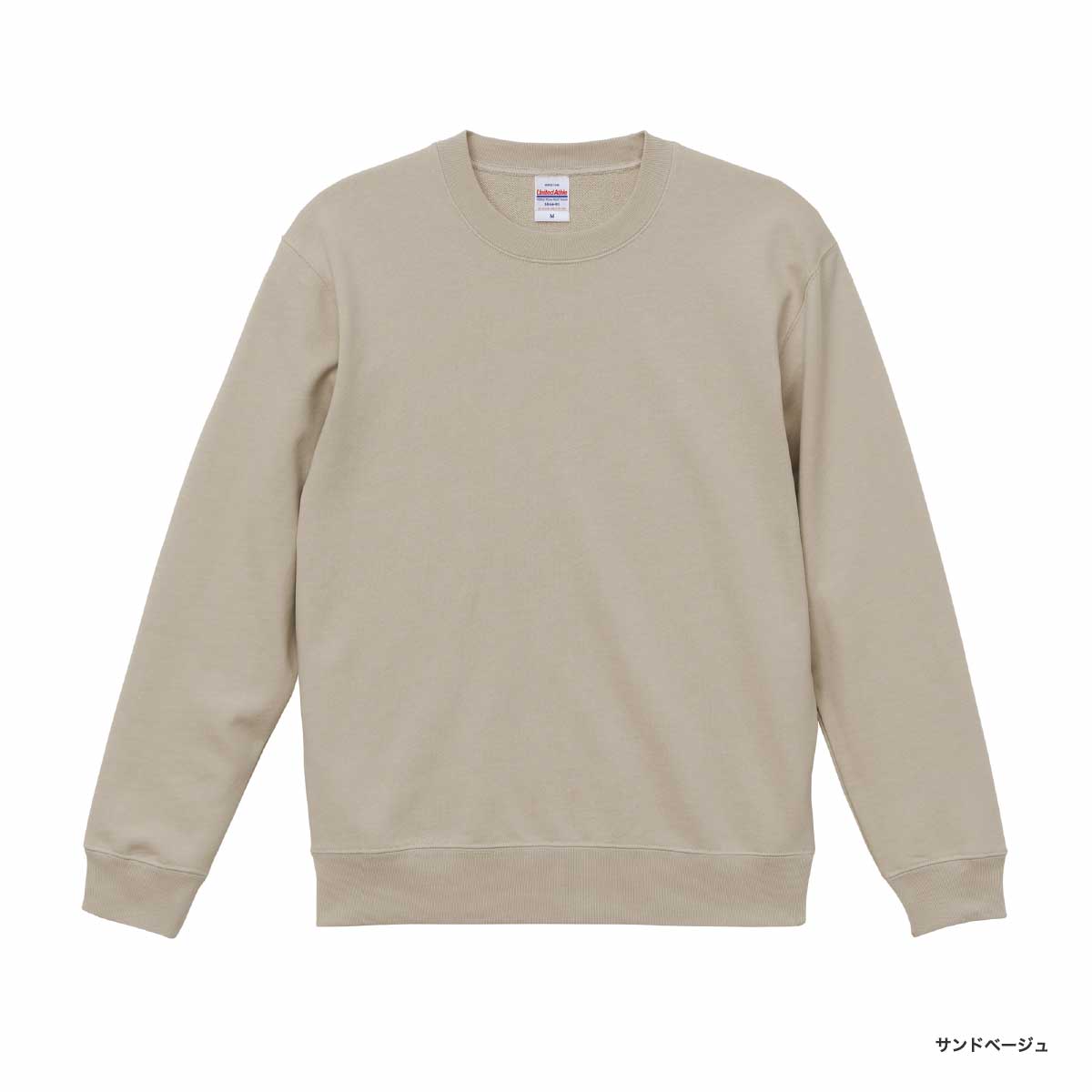 United Athle VIVISION スウェット Lサイズ ベージュ CORNER PRINTING | United Athle ユナイテッドアスレ 10.0 oz