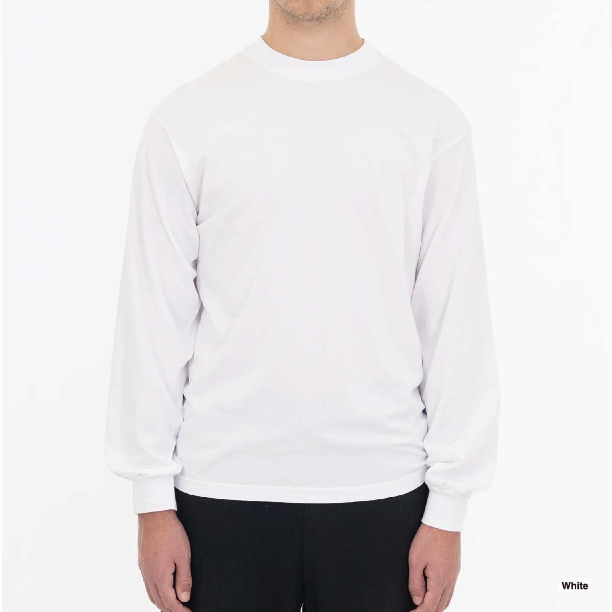LOS ANGELES APPAREL Long-Sleeve Grmnt Dye Crew Neck 6.5oz (Item No. 1807GD-Z)