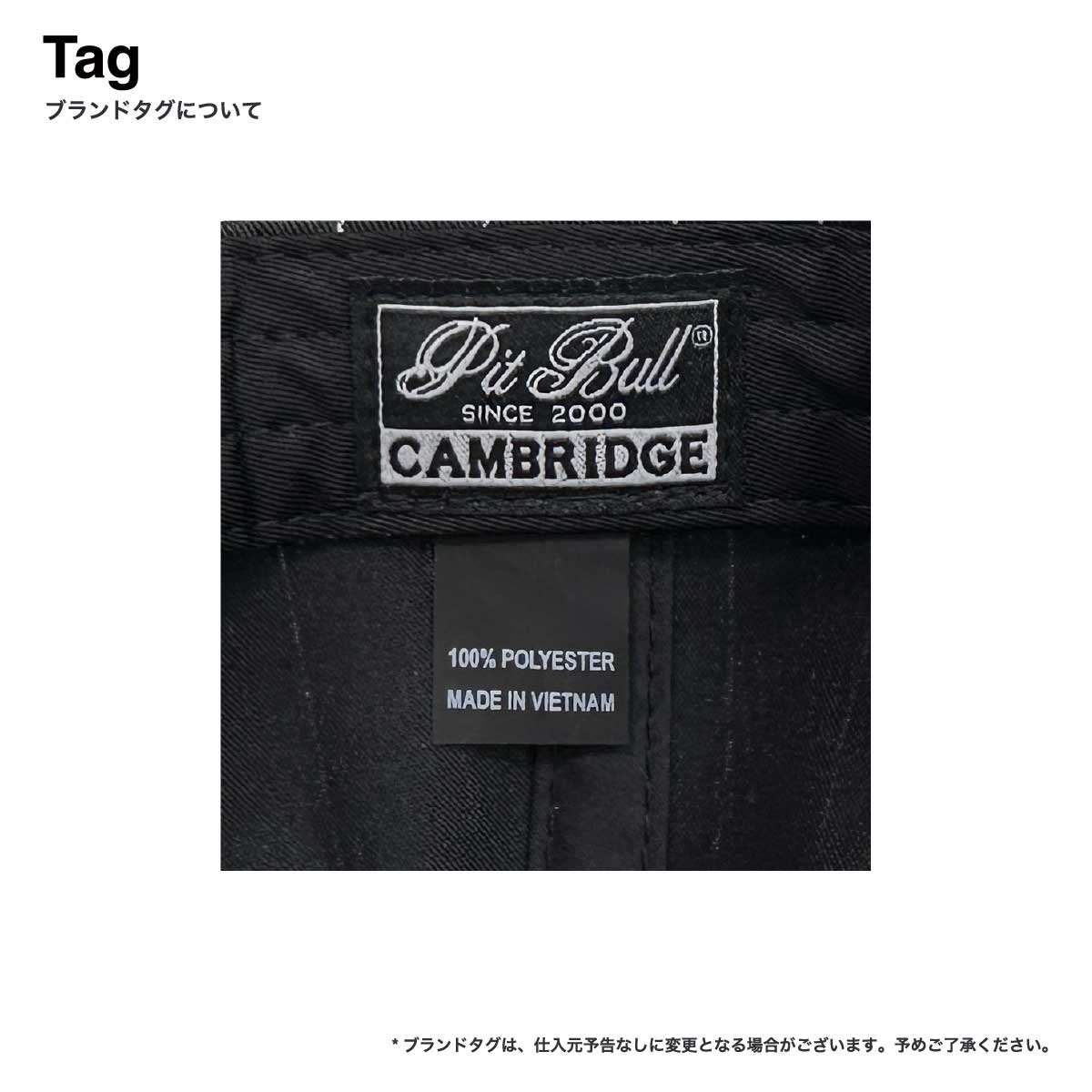 PITBULL ピットブル 6-Panel Pinstripe Snapback Hat (品番PB327-O)