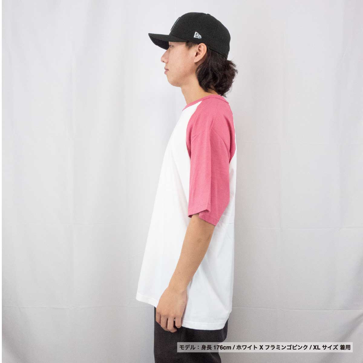 D-FACTORY ディーファクトリー 6.6 oz プレミアムコンフォートラグランスリーブTシャツ (品番DF1115)