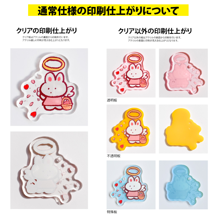 CORNER PRINTING | アクリルキーホルダー (7cm×7cm以内) (10個