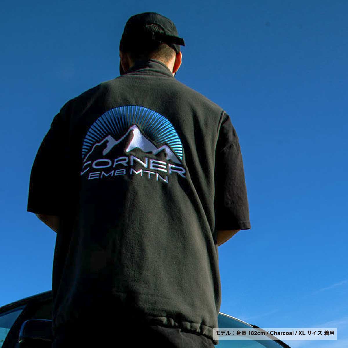 STUFF スタッフ フリーススタンドベスト (品番STF-003)