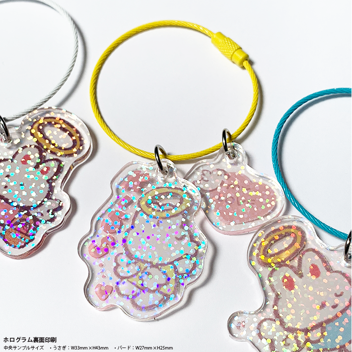 Acrylic Key Chain (9cm x 9cm or Less) (Set of 10) (#ACR-K09)