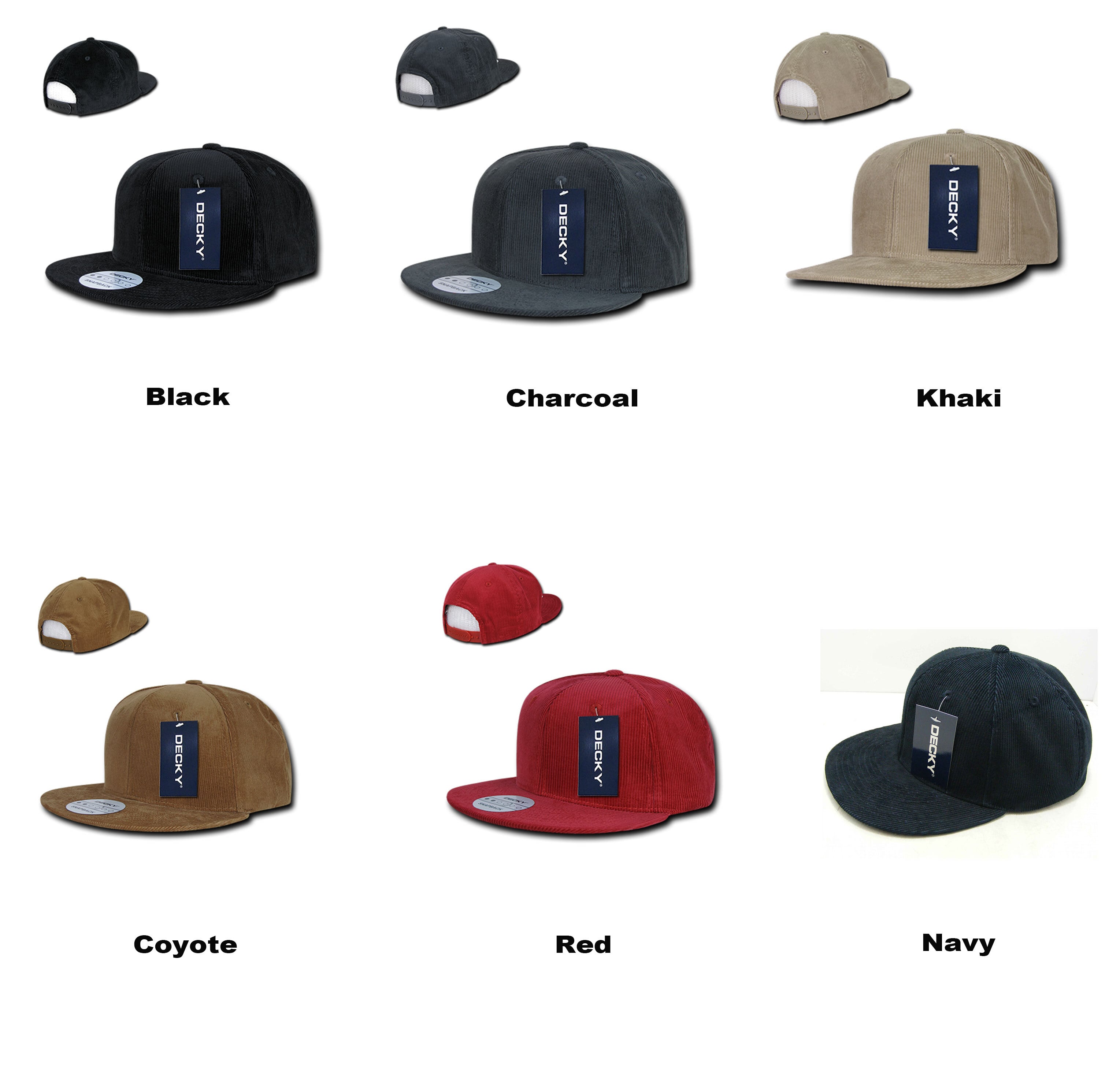 【在庫限り】 DECKY ディッキー Corduroy Snapbacks (品番1076)