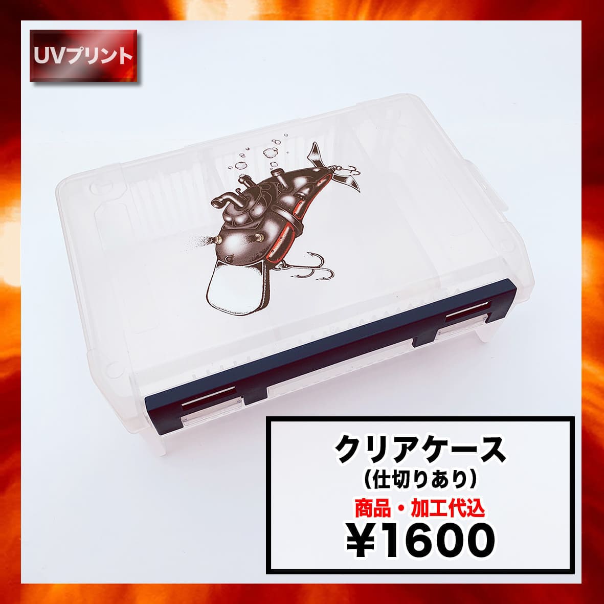 Clear Case [with dividers]  (#D-800N)