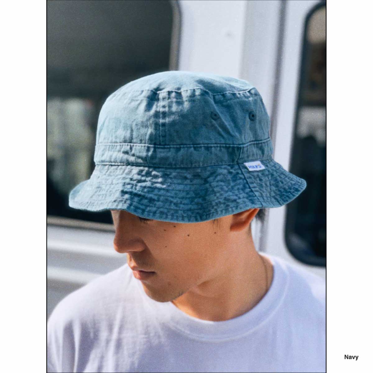 【正規品・納品書有】Corteiz バケットハット ネイビー CORNER PRINTING | ADAMS HEADWEAR アダムスヘッドウェア