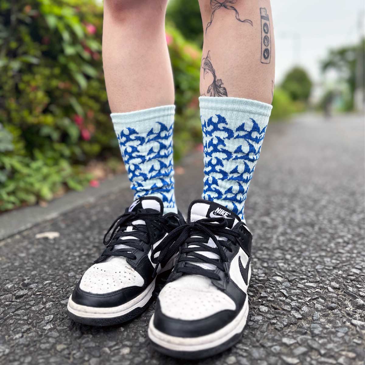 ウィメンズ オリジナル 総柄編みスポーツソックス (品番CPWS-016)