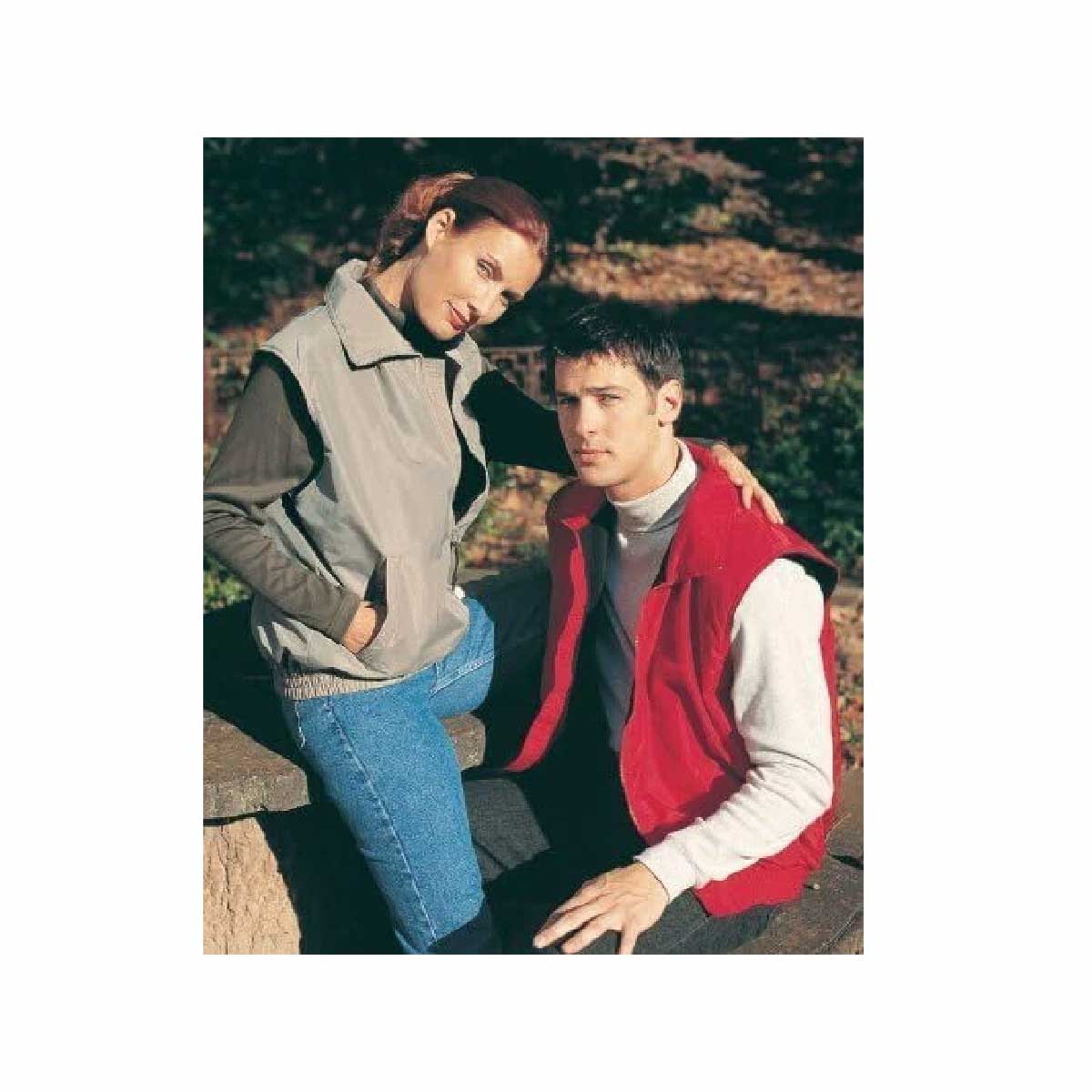 [Stock Only]  Tri-Mountain 11.5 oz Unisex Ridge Nylon Vest With Fleece Lining (#TRI8400)