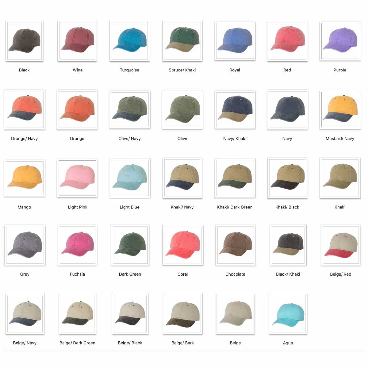 Mega Cap メガキャップ Pigment-Dyed Twill Cap (品番7601)