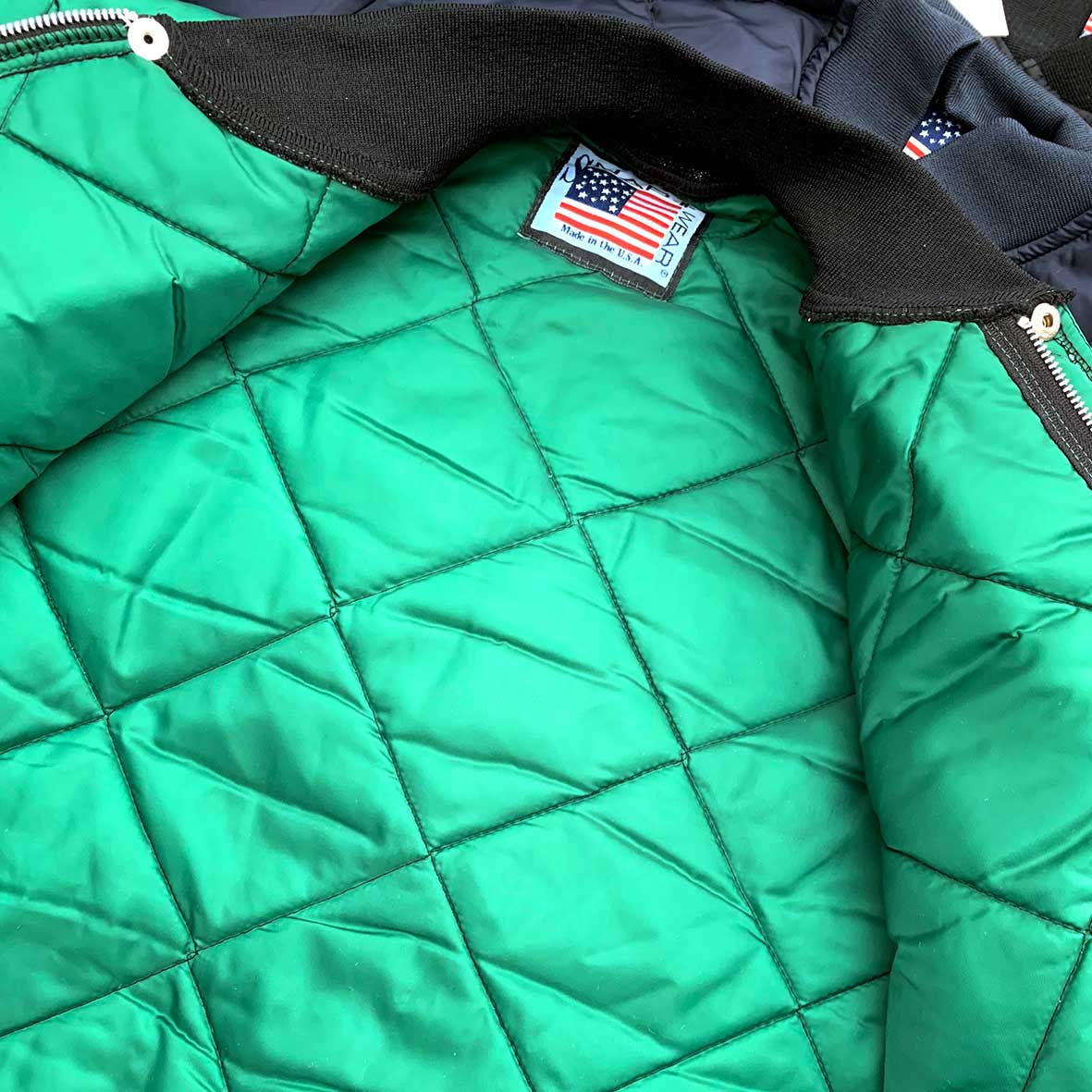スナップンウエア SNAP’N’WEAR satin jacket アメリカ製 SNAP'N'WEAR スナップンウエア SNAP'N'WEAR #1000 キルト