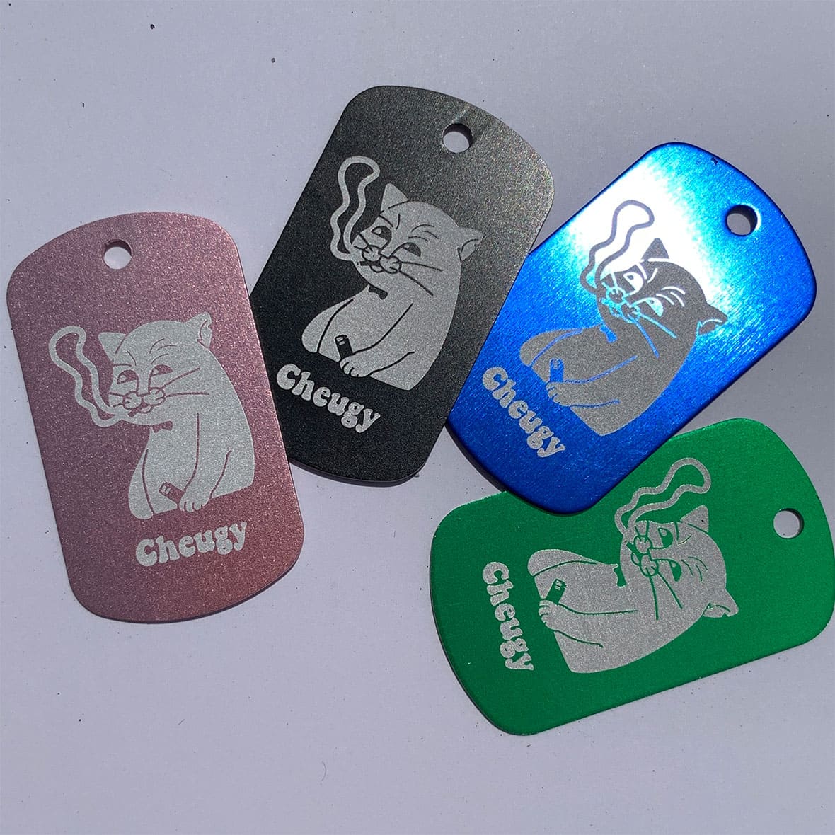 Metal Tag [Dog Tag]  (Set of 5) (#CP-MTDT)