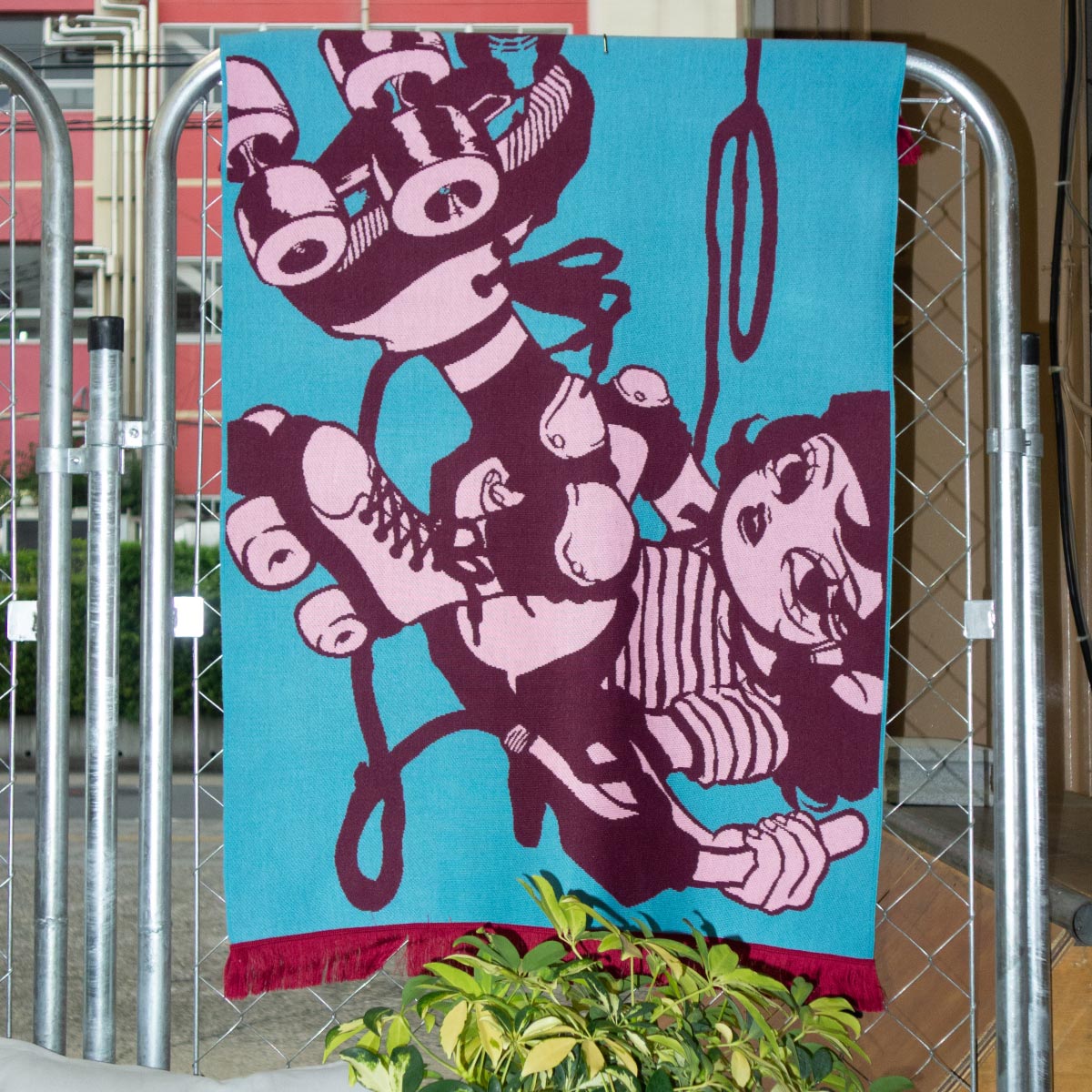 Original Knitted Full-Patterned Rug Blanket