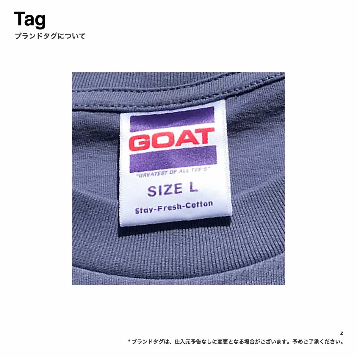最終値下げ⭐️クールカレアンのカットソー CORNER PRINTING | GOAT ゴート 7.0oz Long Sleeve Tee (品番9020)