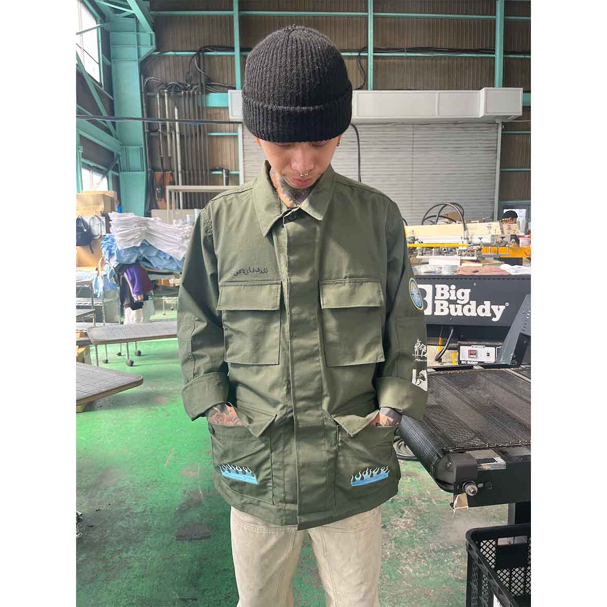 美品　PROPPER プロッパー　BDU リップストップジャケット　カモフラ　S 美品 PROPPER プロッパー BDU リップストップジャケット