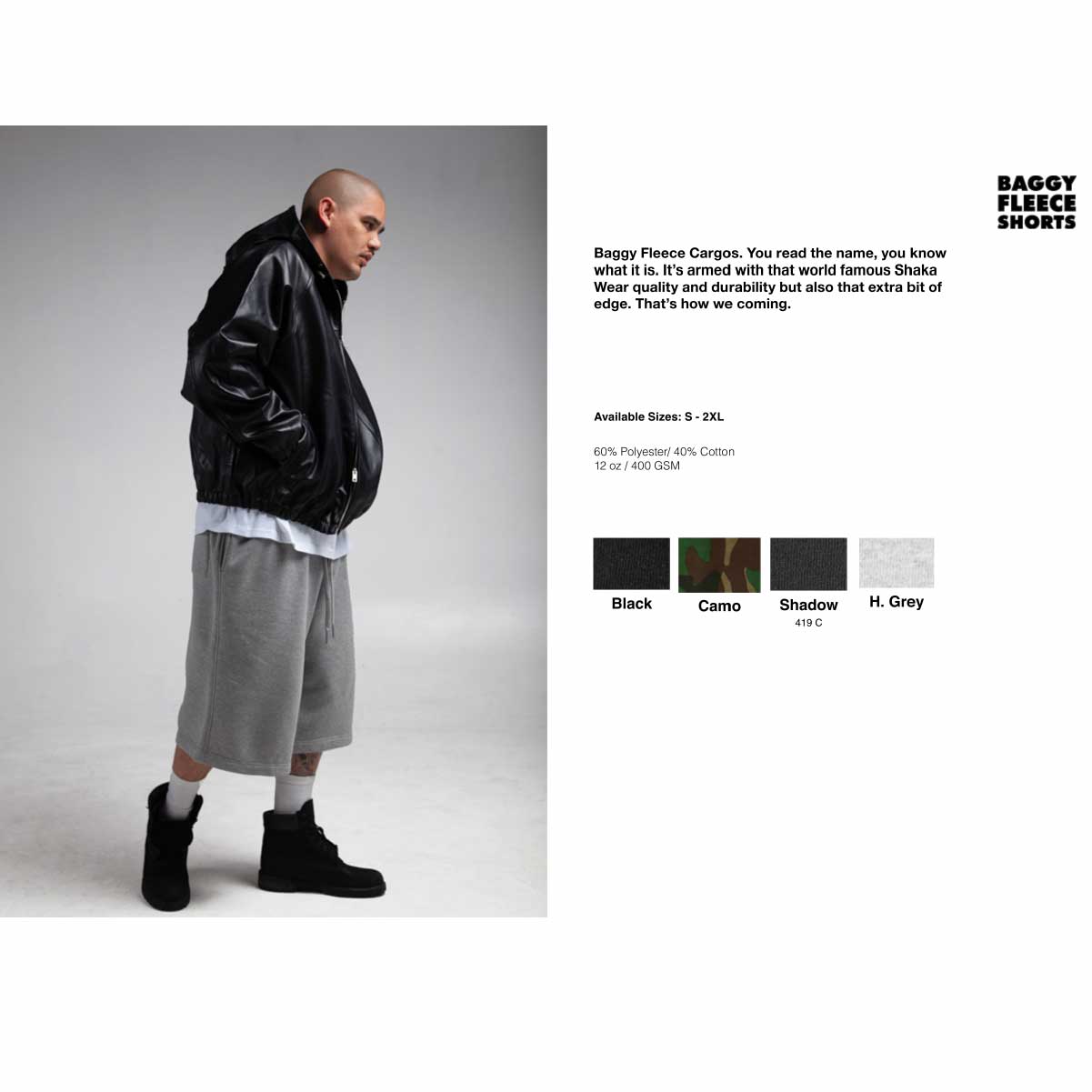CORNER PRINTING | SHAKA WEAR シャカウェア 8.5oz Baggy Fleece