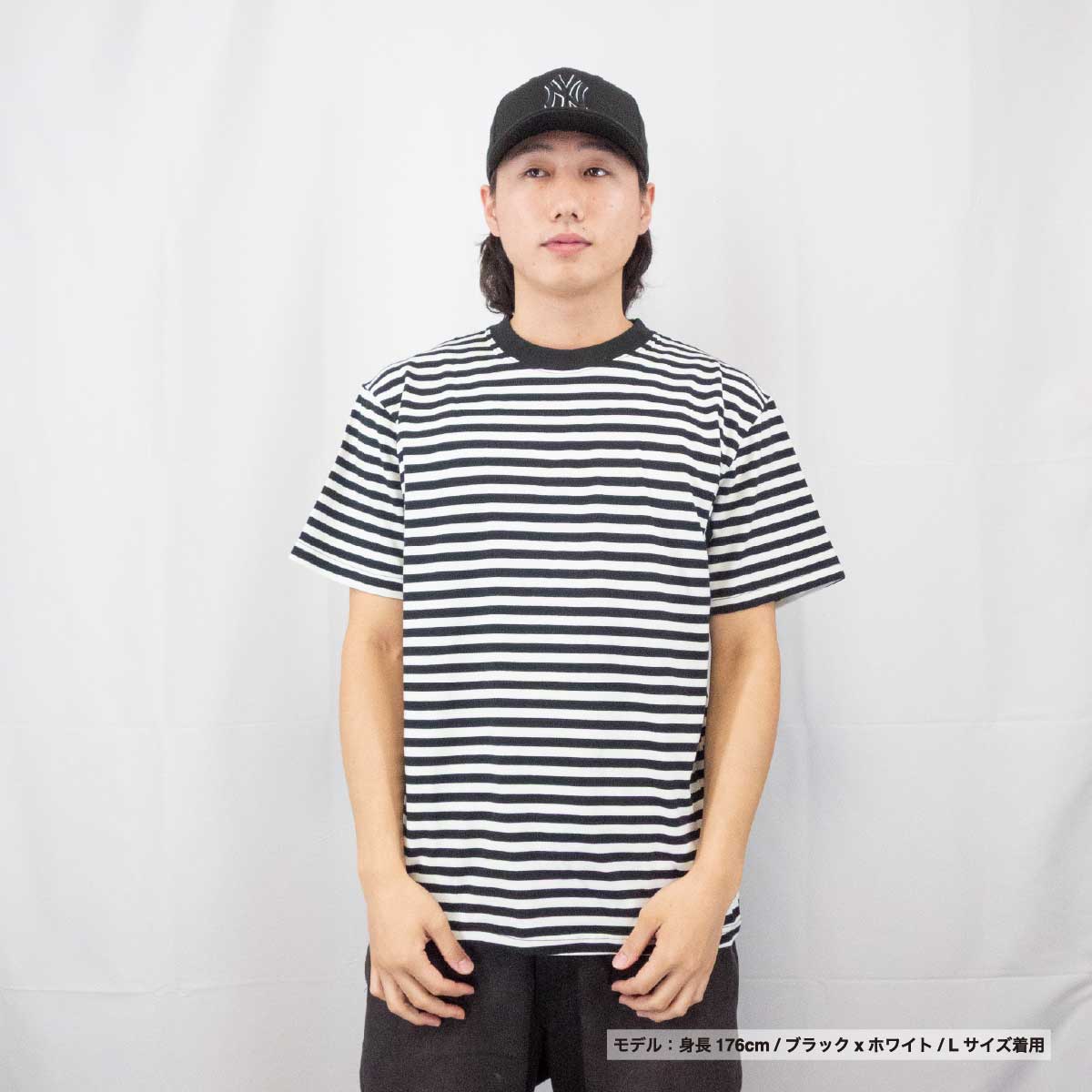 D-FACTORY ディーファクトリー 5.3oz プレミアムコンフォートボーダーTシャツ (品番DF1112)