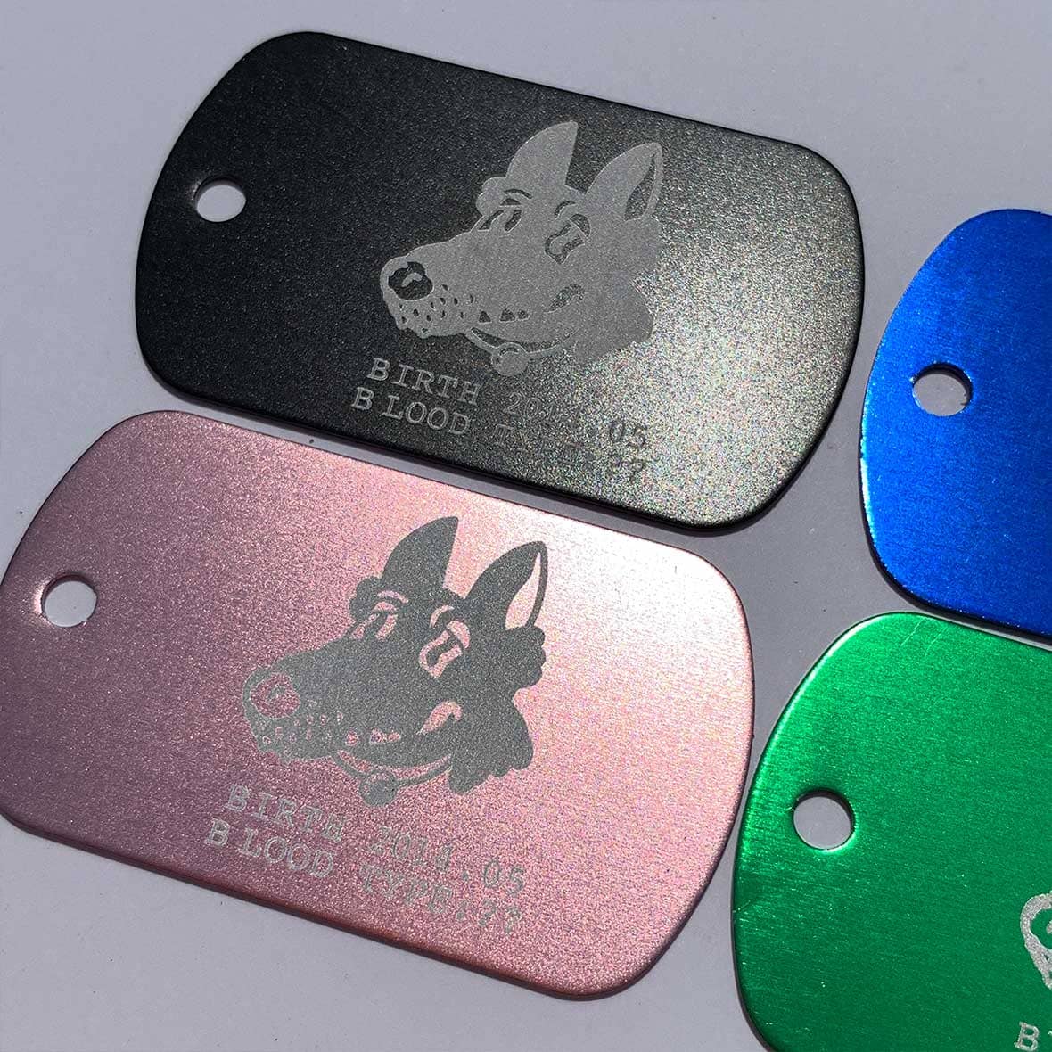 Metal Tag [Dog Tag]  (Set of 5) (#CP-MTDT)