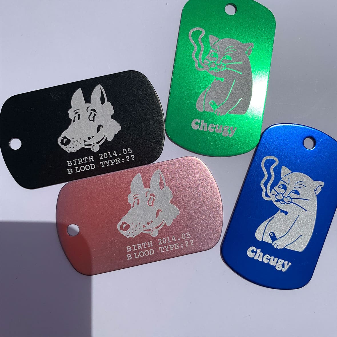 Metal Tag [Dog Tag]  (Set of 5) (#CP-MTDT)