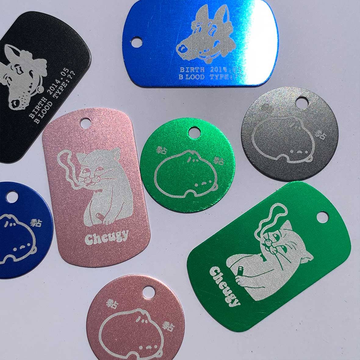 Metal Tag [Dog Tag]  (Set of 5) (#CP-MTDT)
