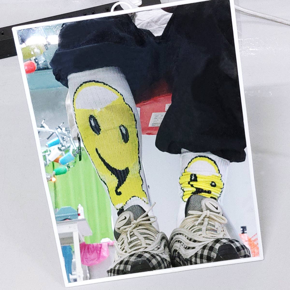 メンズ オリジナル編みスポーツソックス  (品番CPWS-001)