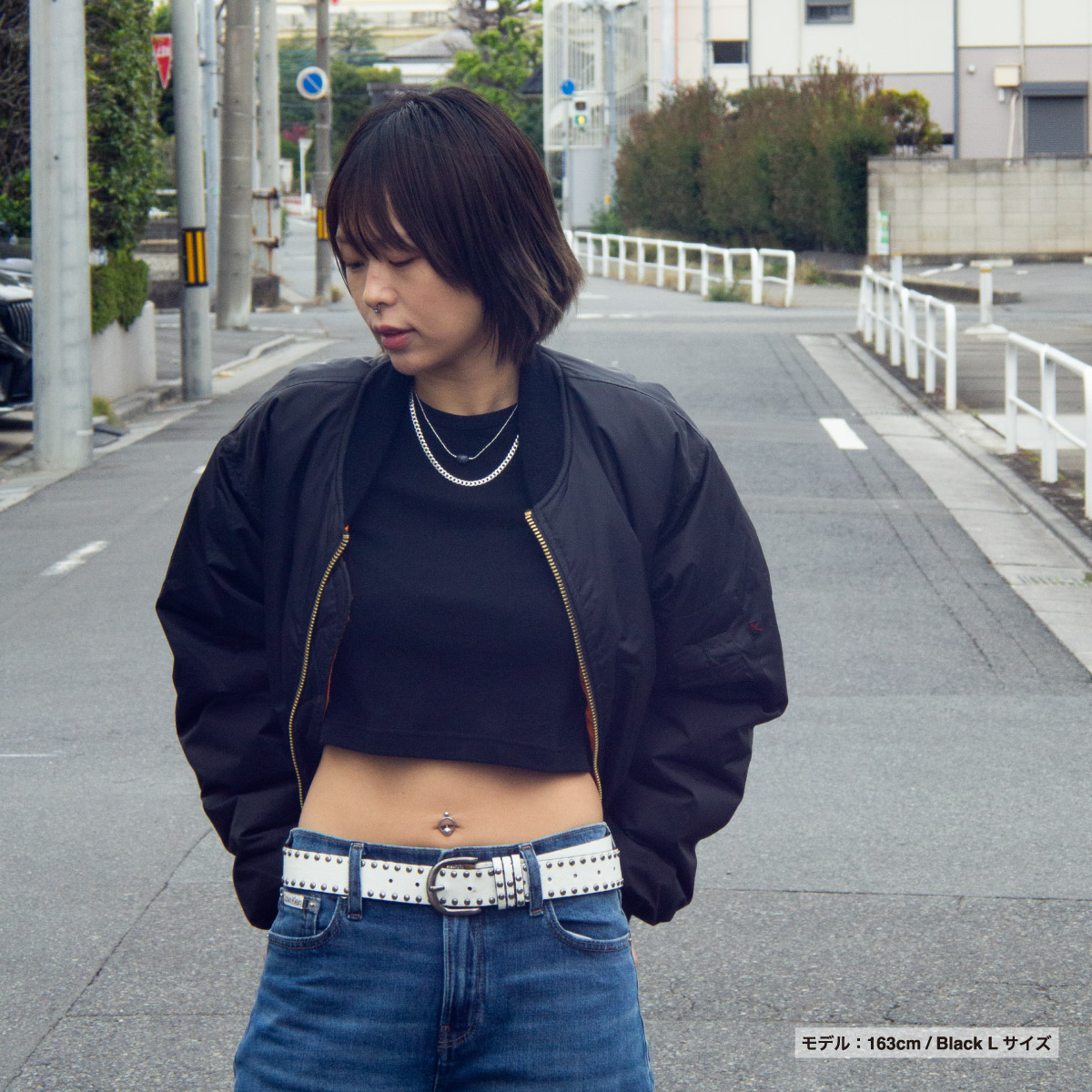 クロップド L/S Tシャツ (品番CPCLST-DM4510)