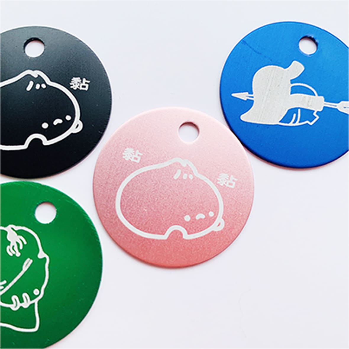 Metal Tag [Circle]  (Set of 5) (#CP-MTC)