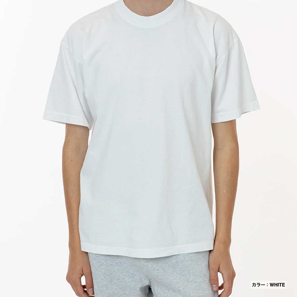 LOS ANGELES APPAREL ロサンゼルスアパレル S/S G-Dye CrewNeck 6.5oz [※国内] (品番1801GD-Z)