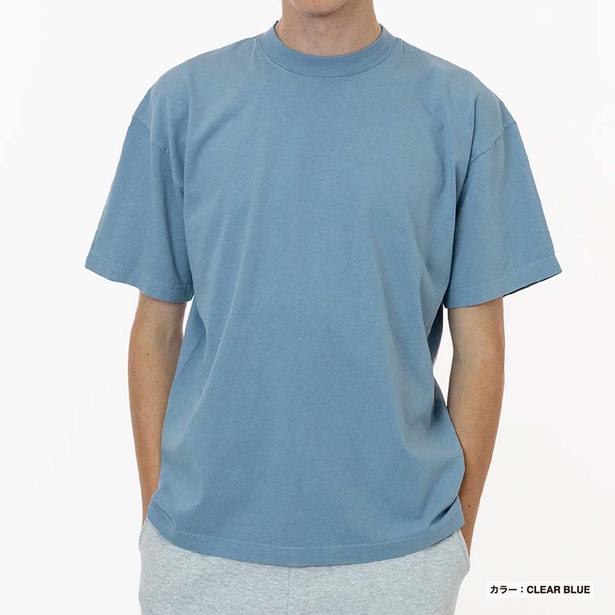 LOS ANGELES APPAREL ロサンゼルスアパレル S/S G-Dye CrewNeck 6.5oz [※国内] (品番1801GD-Z)