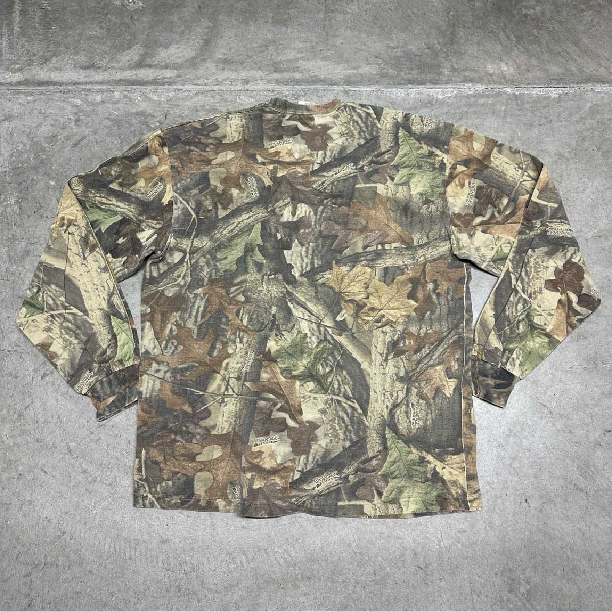 JERZEES/USED - Outdoors Real Tree Camo (ADVANTAGE TIMBER) L/S T-shirt (品番CU134)