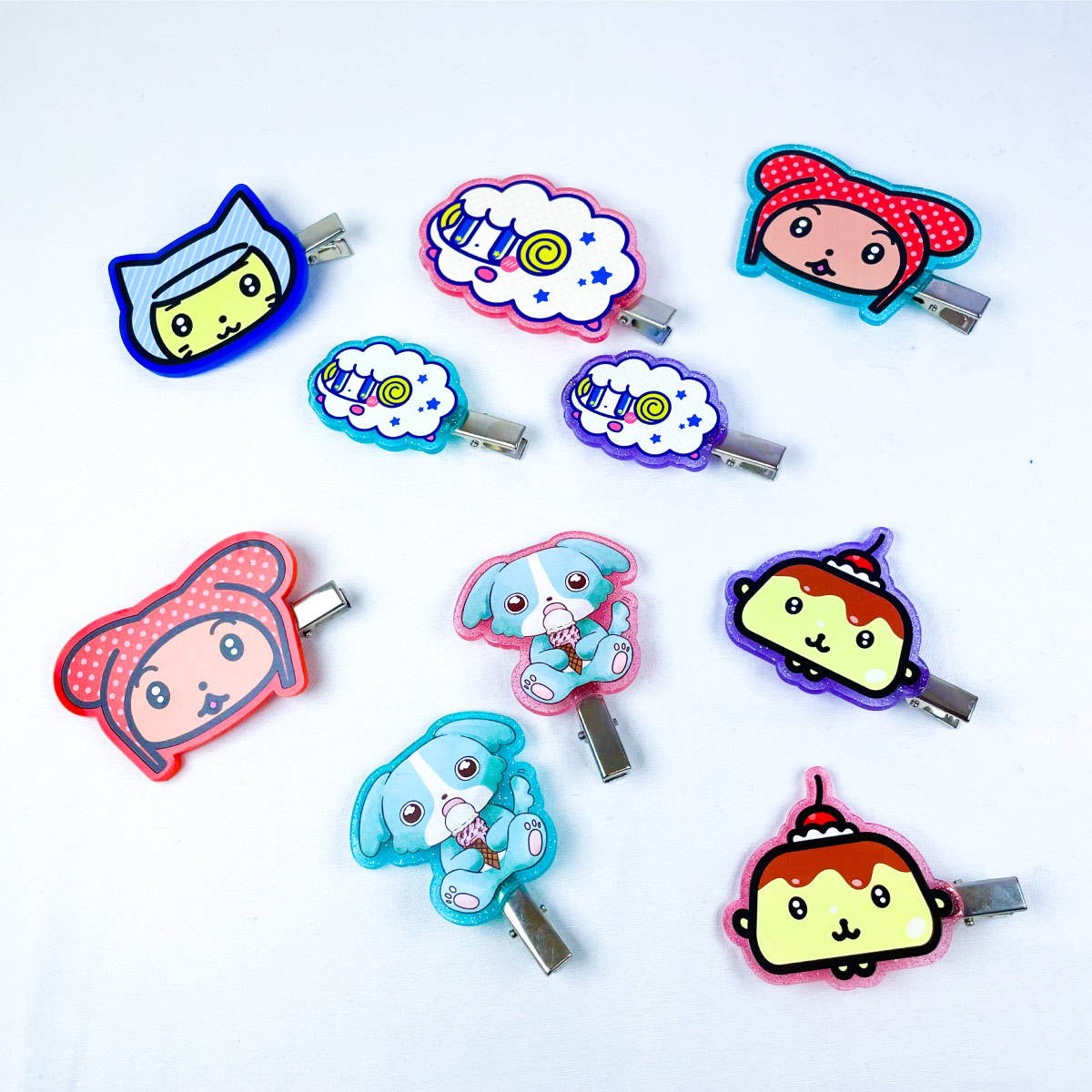 CORNER PRINTING | アクリルヘアクリップ (W7cm × H5cm以内) (3