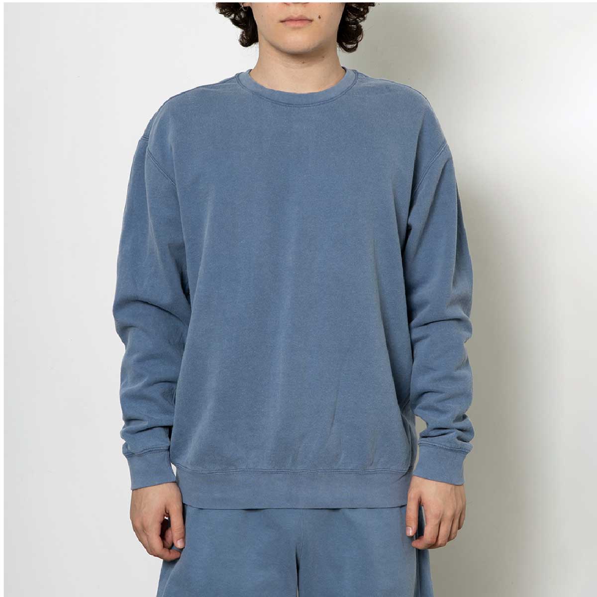 Comfort Colors コンフォートカラーズ 6.4 oz ガーメントダイ ライトウェイト クルーネック スウェットシャツ (品番CC1466)