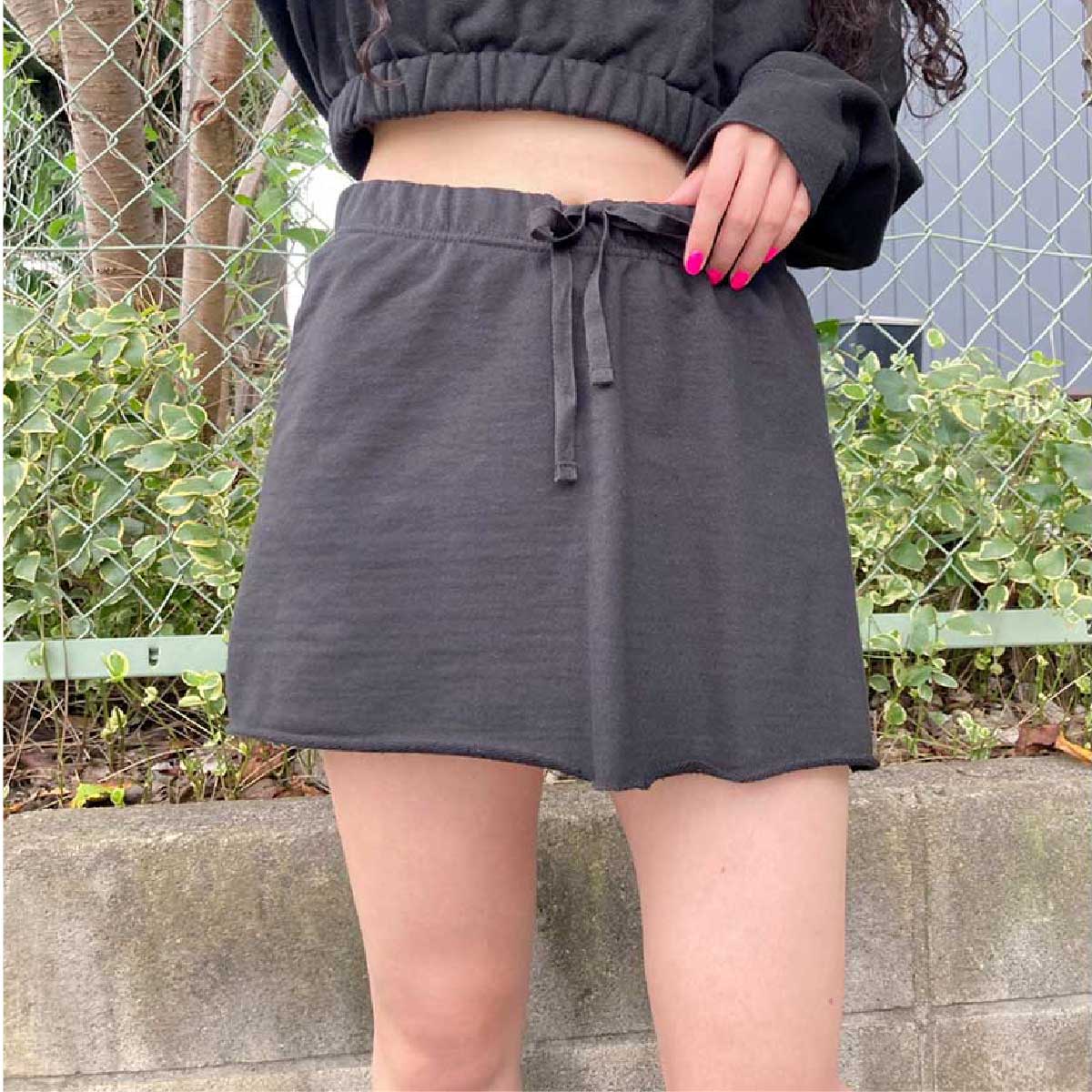 demimoon デミムーン 8.3 oz スウェットスカート (品番DM4720)