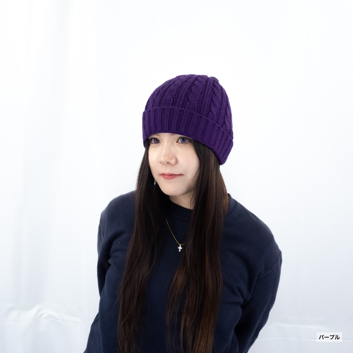 newhattan ニューハッタン ケーブルニットキャップ (品番3024)