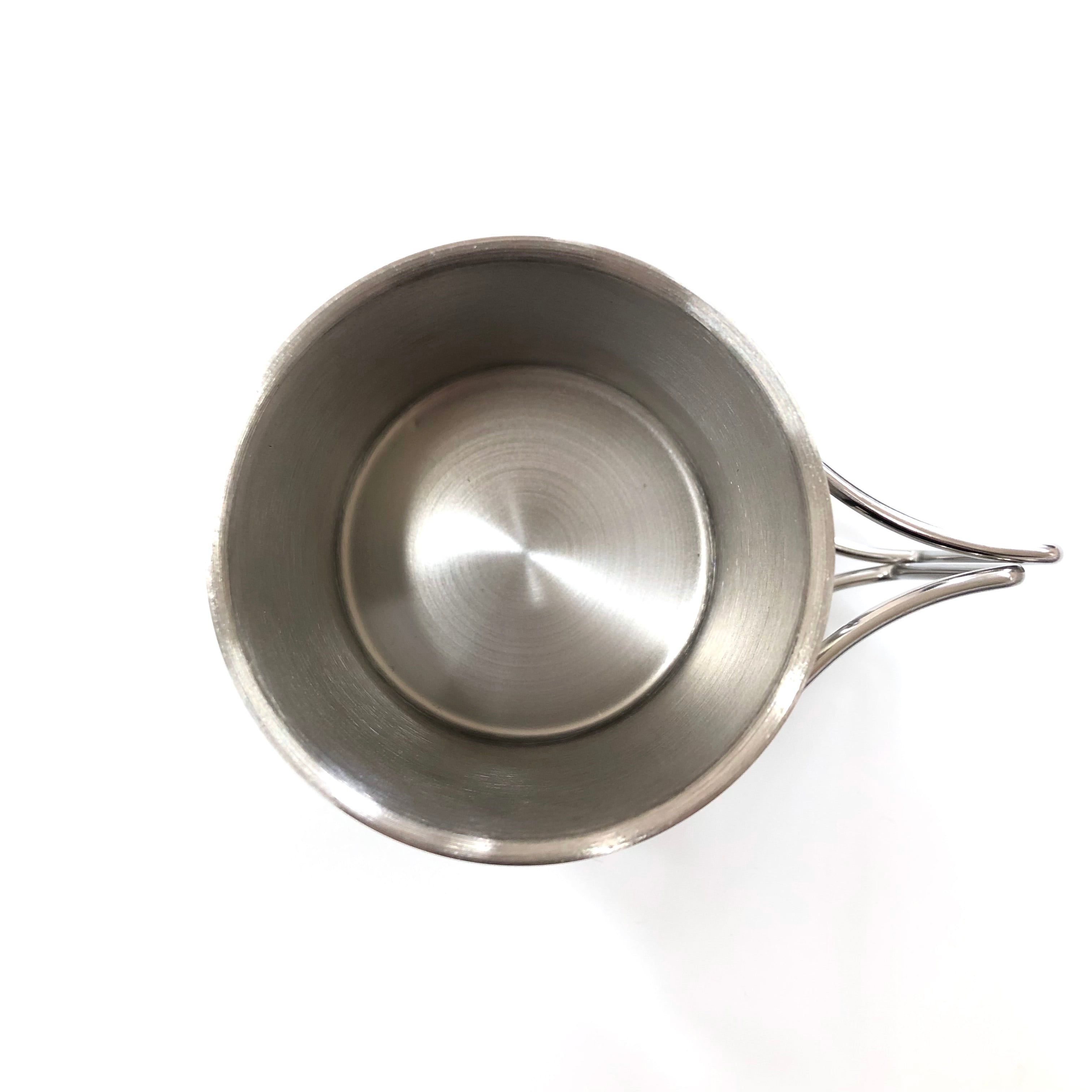 Trade Works Folding Handle Stainless Steel Mug (#TS-1257-005)