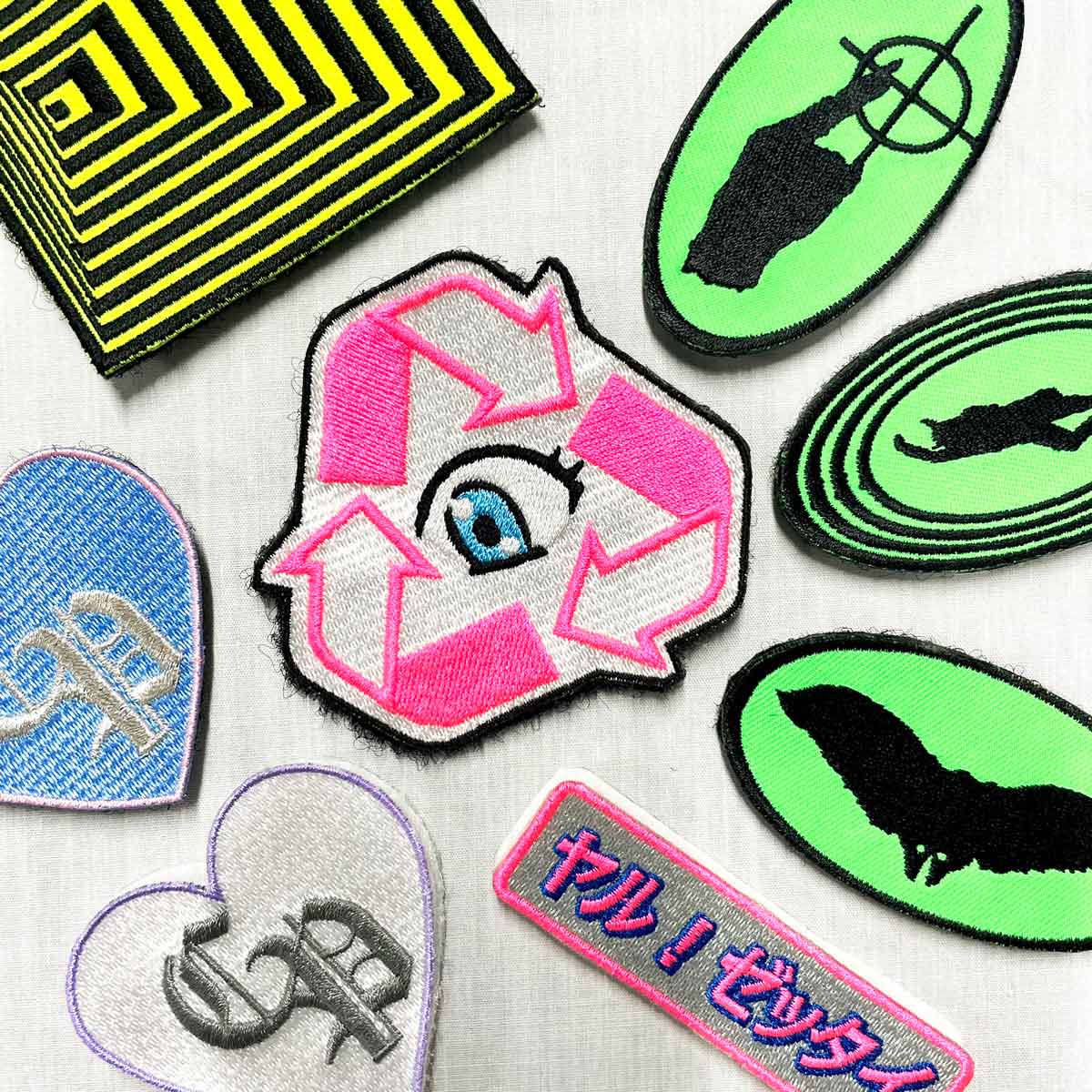 CORNER PRINTING | マジックテープ刺繍ステッカーワッペン 80mm