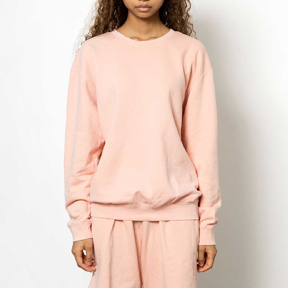 Comfort Colors コンフォートカラーズ 6.4 oz ガーメントダイ ライトウェイト クルーネック スウェットシャツ (品番CC1466)