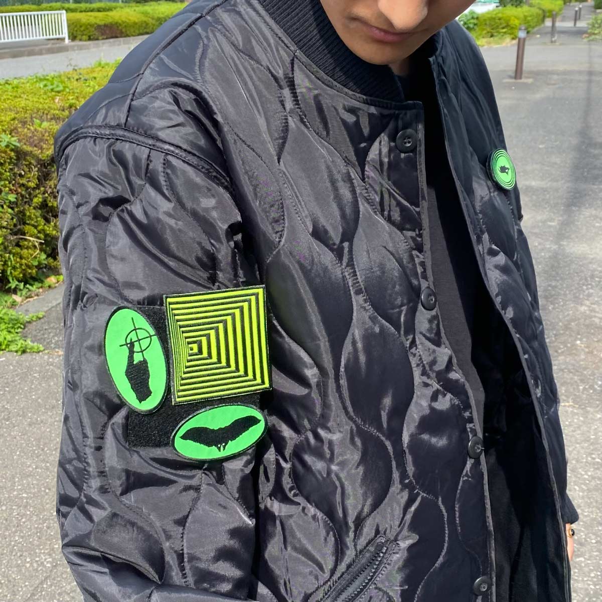 Velcro tape embroidery sticker badge 80mm x 80mm or less (set of 5) (#WAP-80-6)