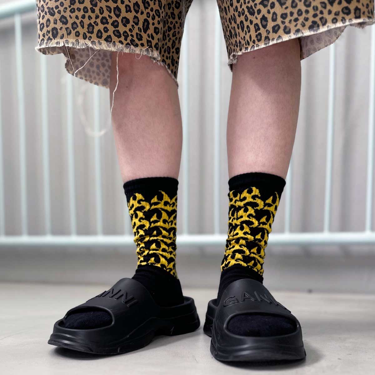 ウィメンズ オリジナル 総柄編みスポーツソックス (品番CPWS-016)