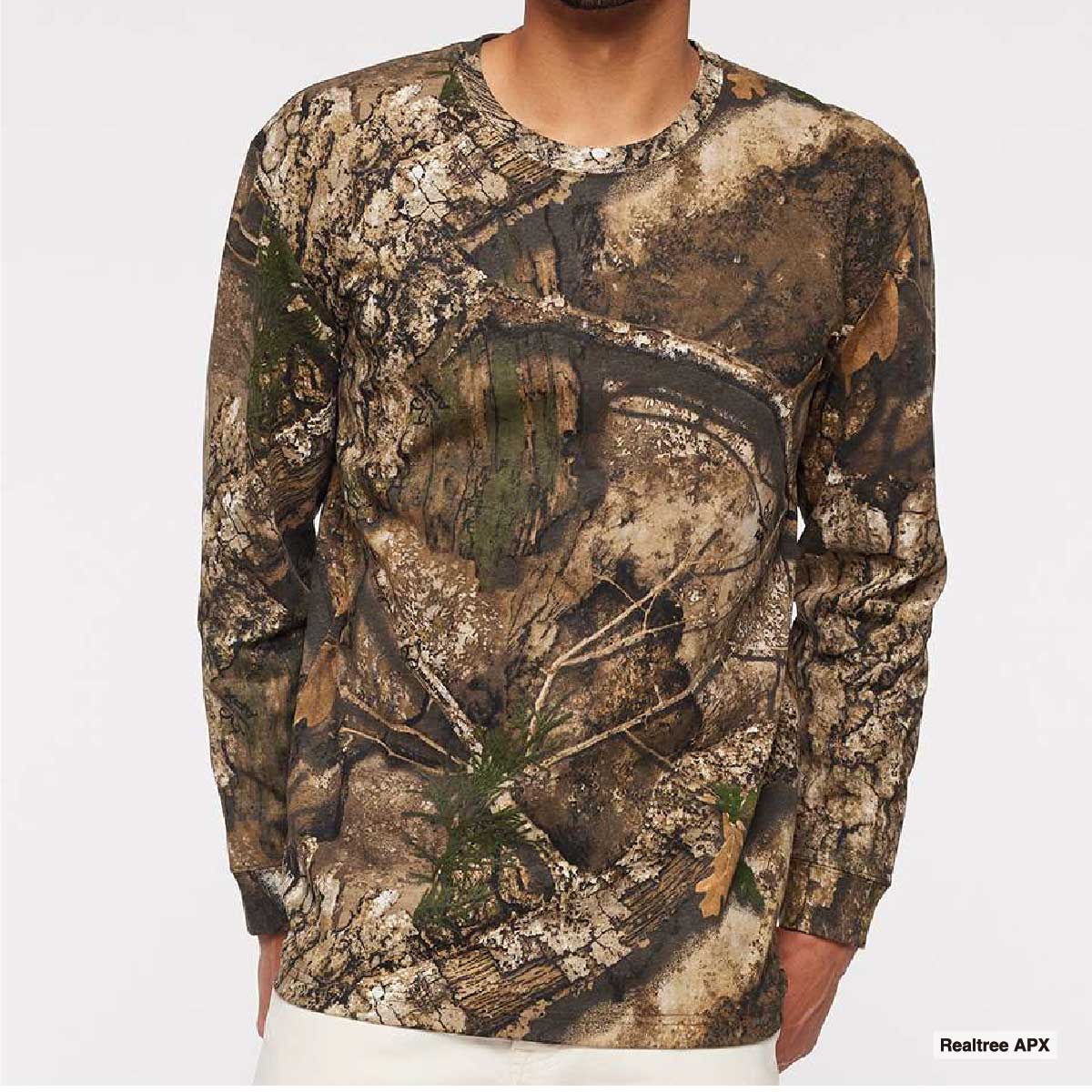 CODE FIVE コードファイヴ Realtree® Camo Long Sleeve T-Shirt (品番3981US)