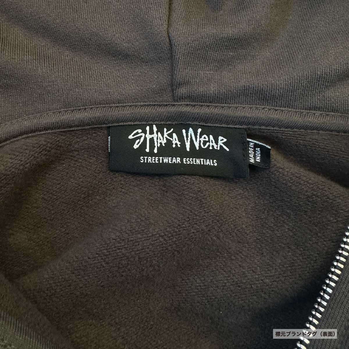 SHAKA WEAR  シャカウェア Garment Dye Cropped Double Zip Hoodie (品番SWGDCDZH)