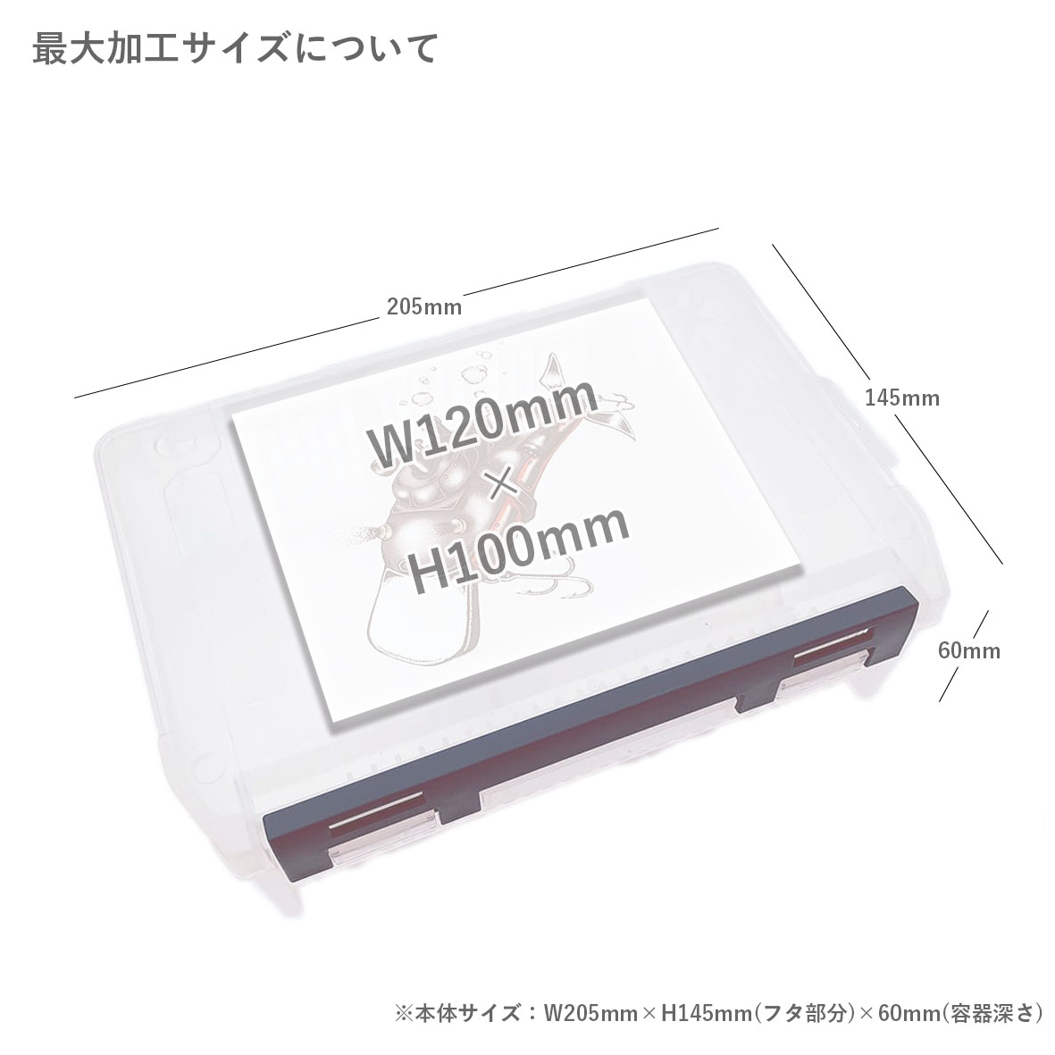 Clear Case [with dividers]  (#D-800N)