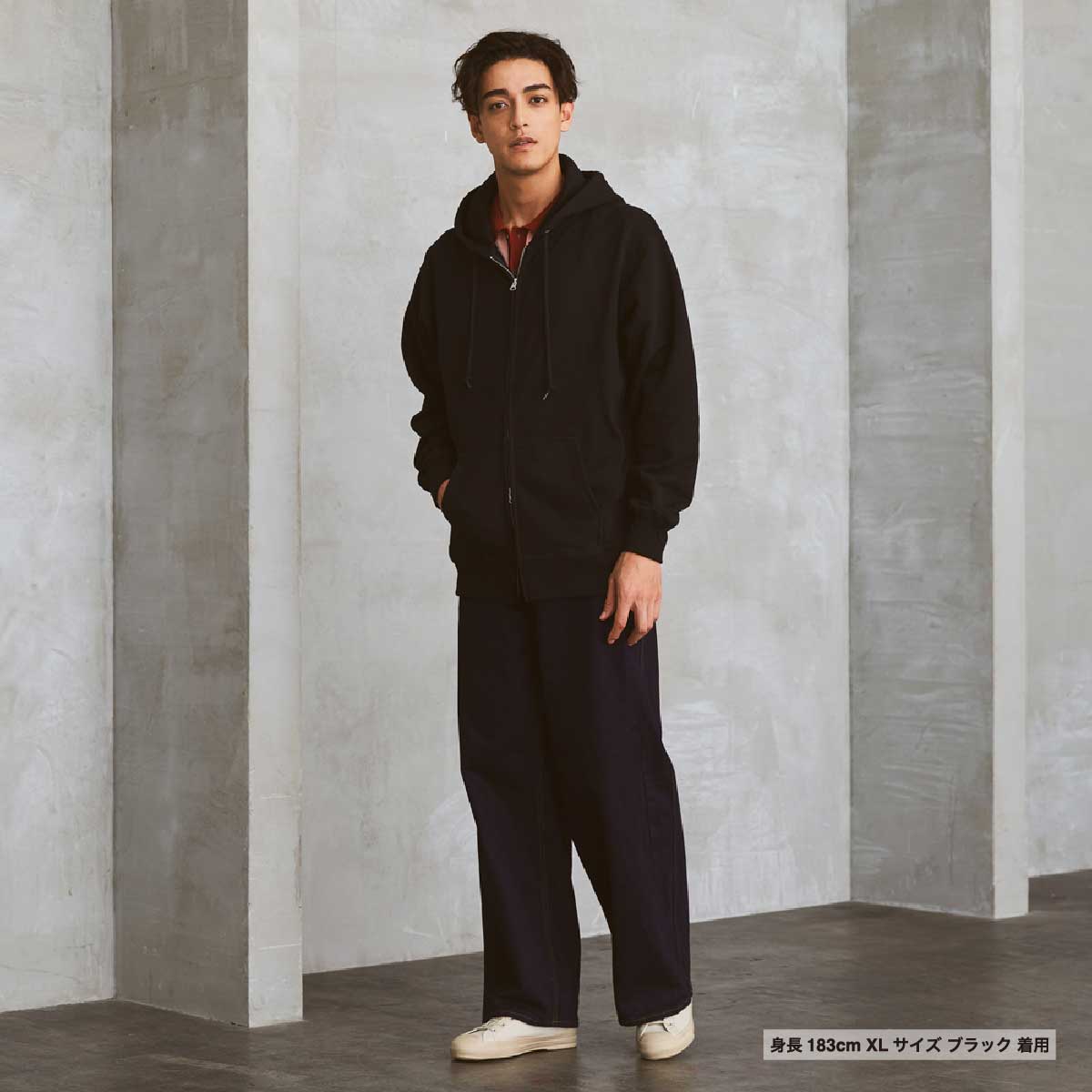 United Athle ユナイテッドアスレ 12.7 oz ヘヴィーウェイト スウェット フルジップ パーカ (裏パイル) (品番5767-01)