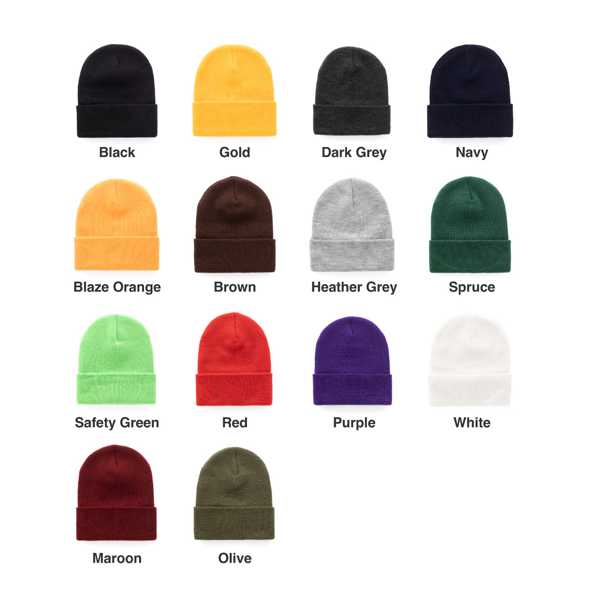 Yupoong ユーポン Cuffed Knit Beanie (品番FL1501KC)