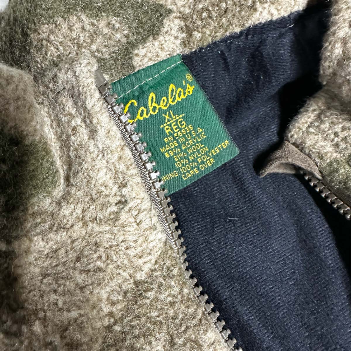 Cabela's / USED Camo Fleece Jacket (品番CU091)