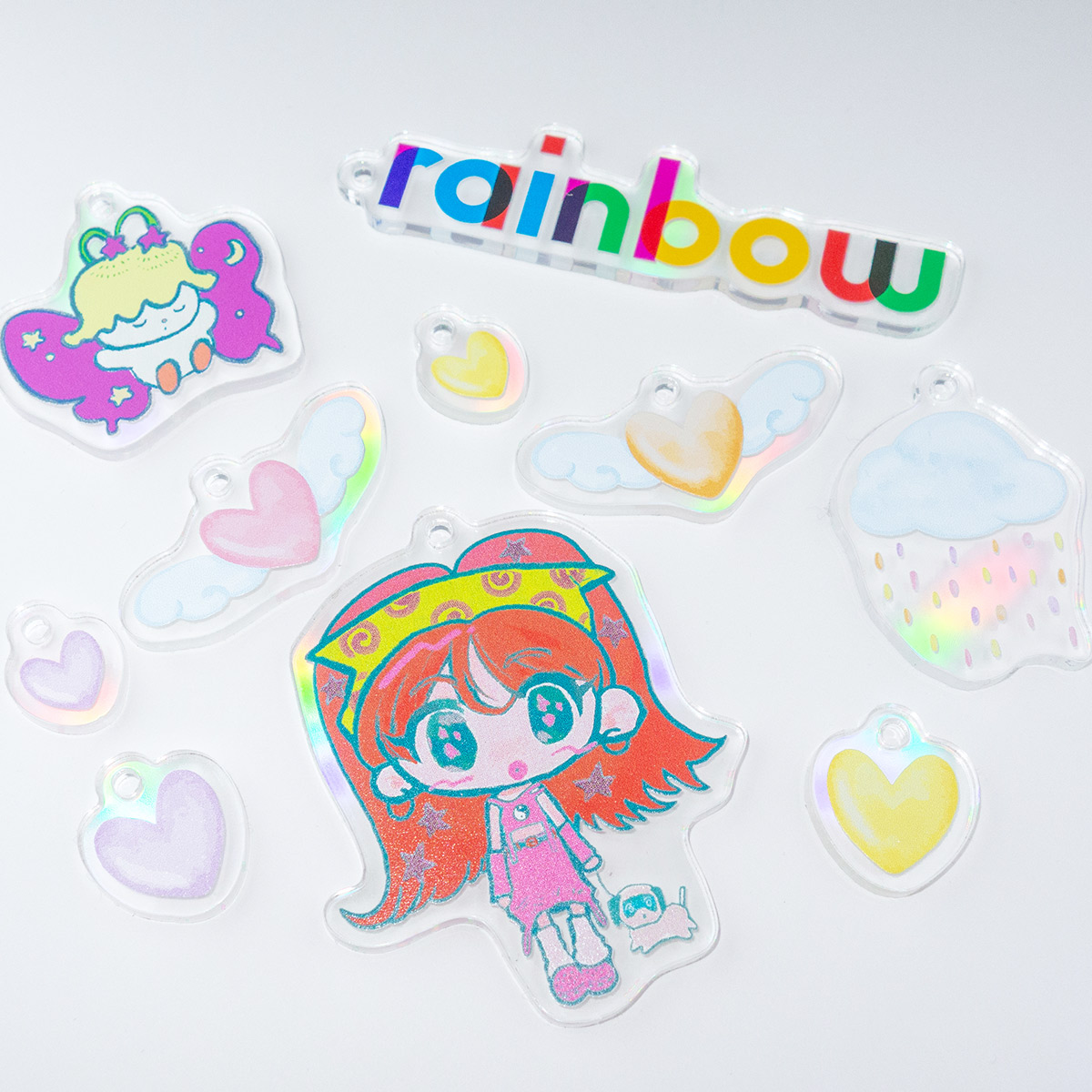 こむぴ　直筆サイン入りホログラムアクリルプレート こむぴ 直筆サイン入りホログラムアクリルプレート