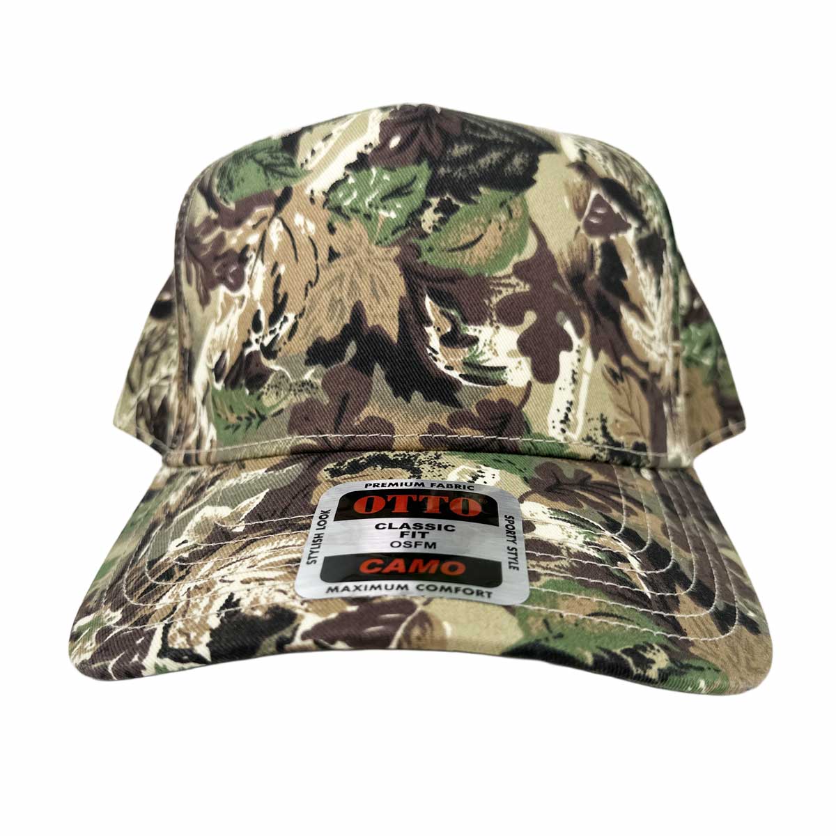 OTTO オットー カモフラージュ 5パネル ミッドプロファイル ベースボールキャップ (品番46-047)
