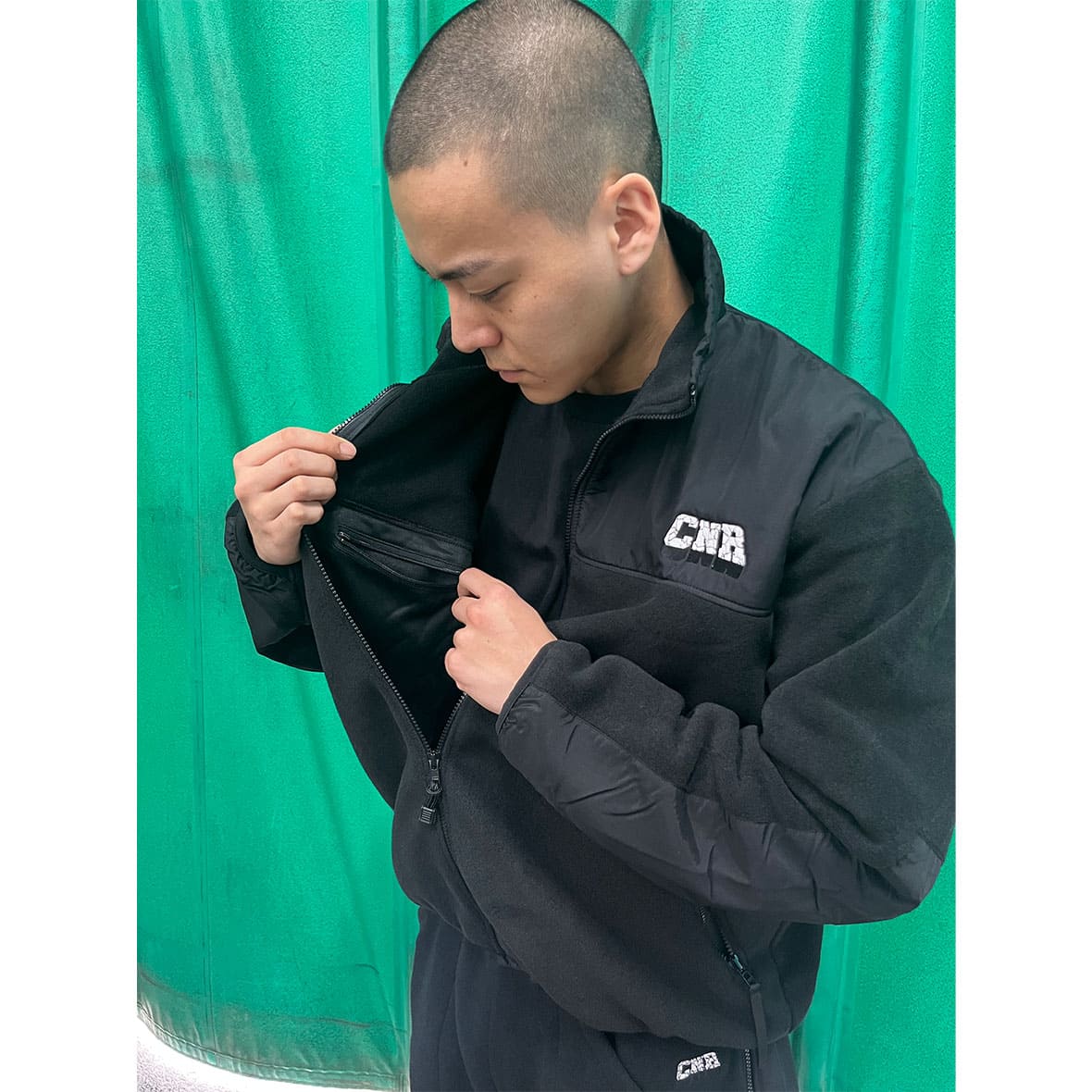 極美品 11SS◎プリーツプリーズ ノーカラージャケット