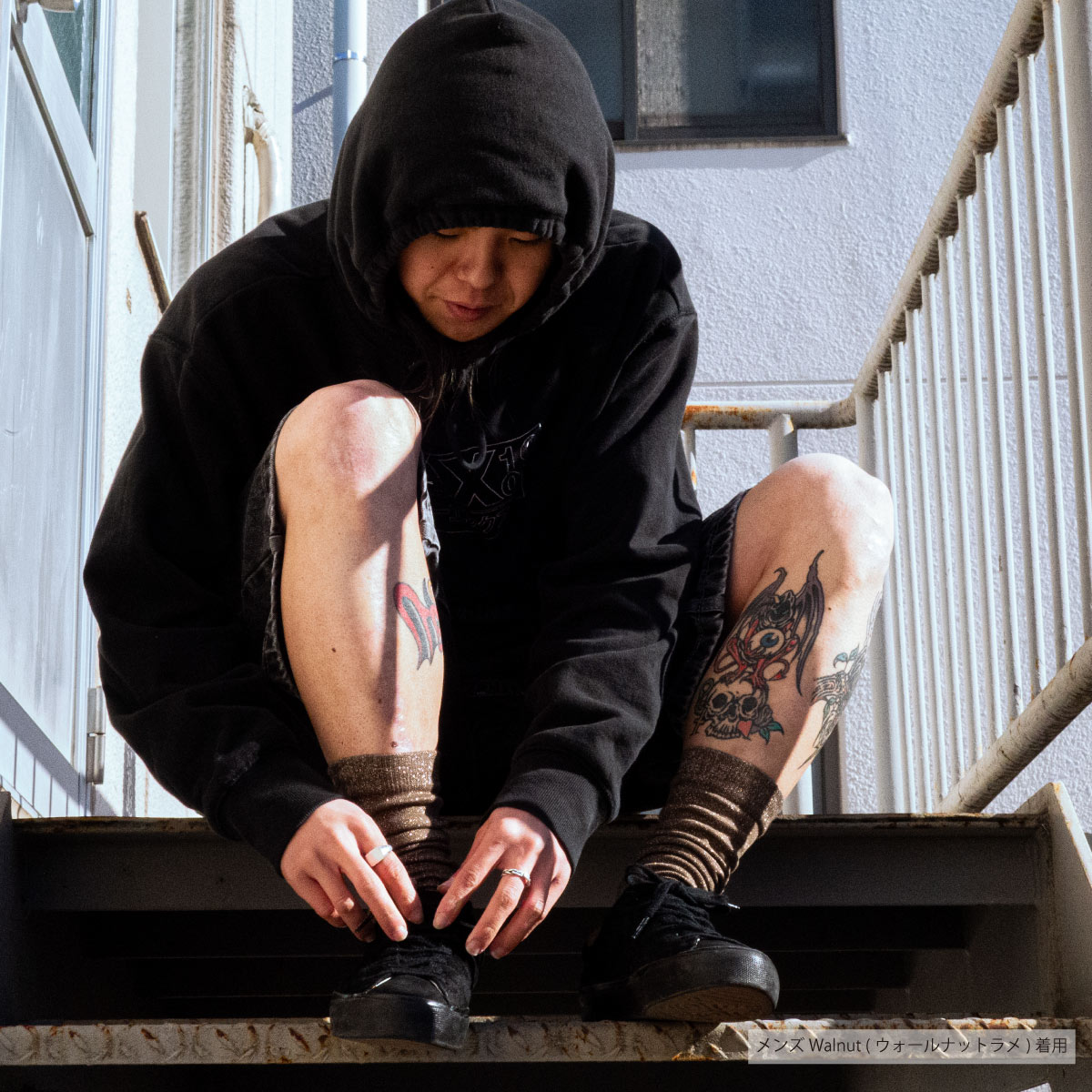 メンズ オリジナル ラメ カジュアルソックス (品番CPWS-013)